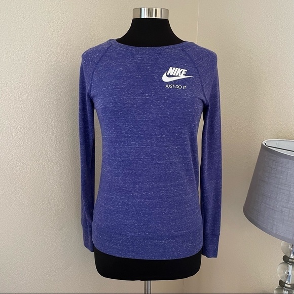 Nike Purple Long Sleeve Pullover Top - Picture 1 of 11